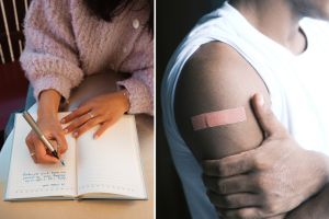 expressive writing, journaling, scientific research, medical study, wounds, healing, psychology, biology, anatomy, science, amazing science, human body