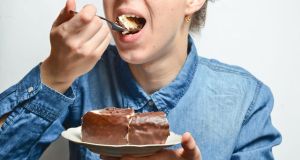 cake, dessert, eating sweets