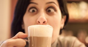 woman drinking coffee, latte, cafe