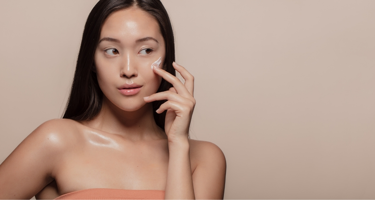 woman, skincare, model