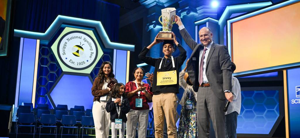 spelling bee, shrey parikh, scripps spelling bee, spell off, spelling winner