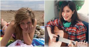 flow, girl playing guitar, girl on beach, happiness, happiness research