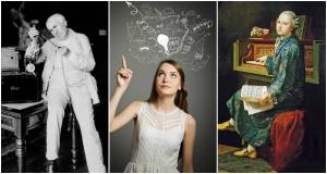 edison, genius, mozart, girl with idea, lightbulb