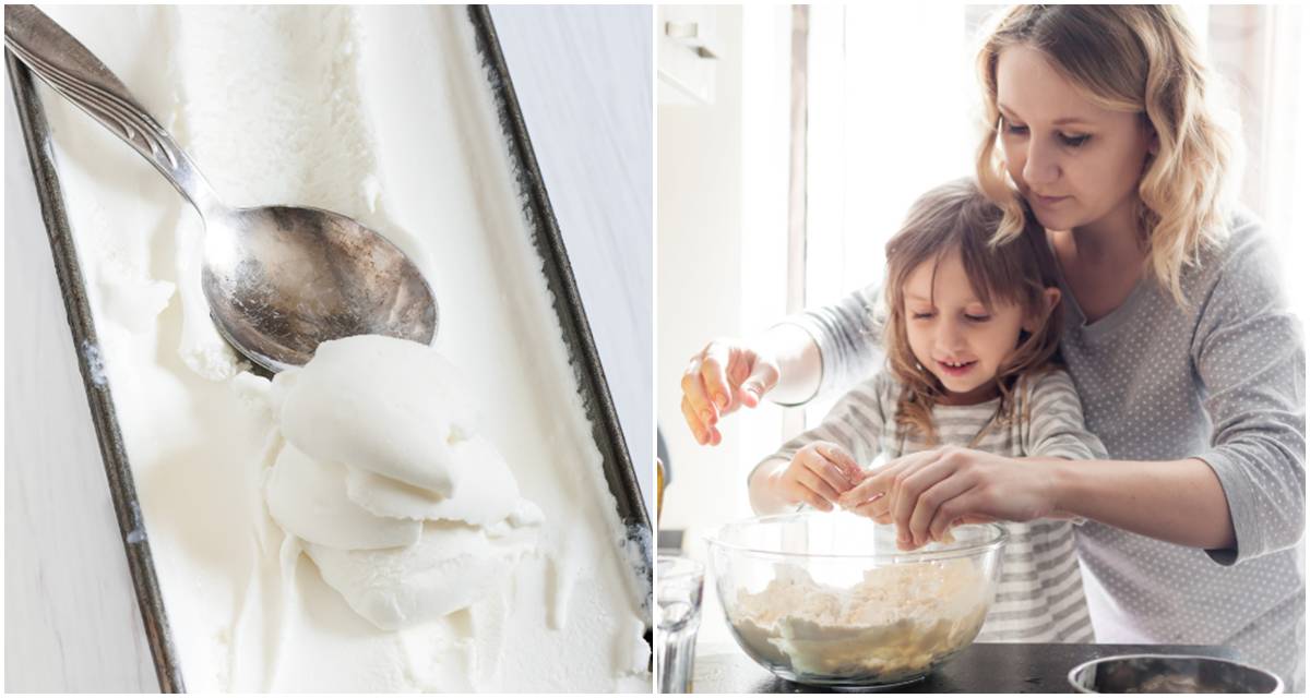 Delicious Scottish ice cream takes only 4 ingredients and 5 minutes to prepare before freezing