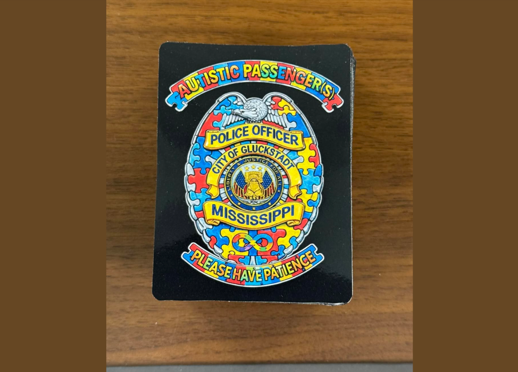 autism, autistic, police, stickers, mississippi