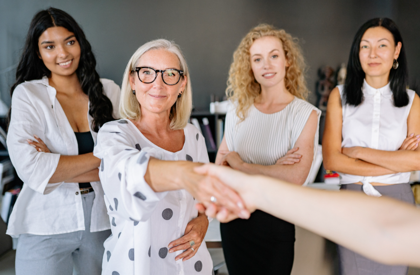 shanking hands, handshake, office, employees, shaking hands, arm outstretched