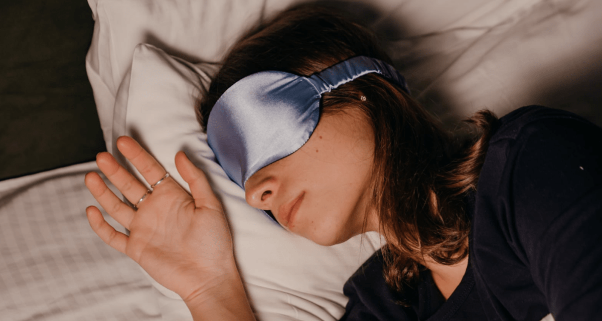 sleep, sleep mask, woman sleeping, dreams, bed,