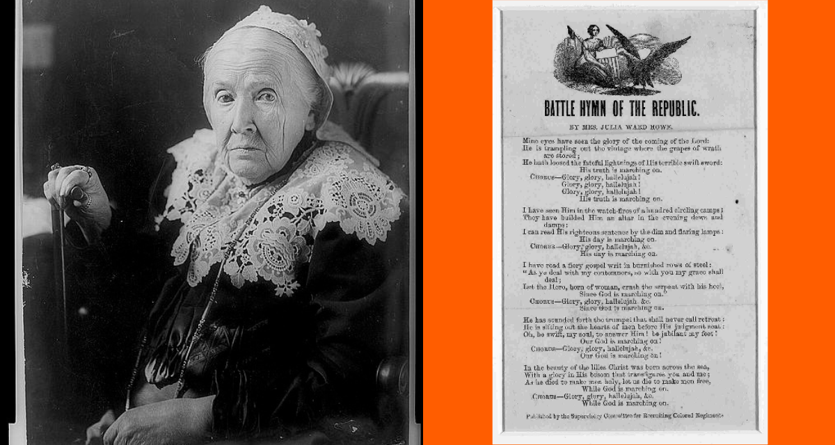 battle hymn of the republic, battle hymn of the republic lyrics, Julia Ward Howe, Julia Ward Howe poet, patriotic song
