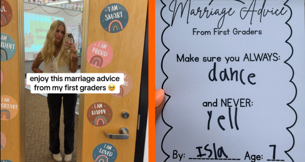 first graders, first grade, marriage advice, marriage advice from kids, teacher