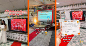 melody munch, teacher, last day of school, student awards, red carpet