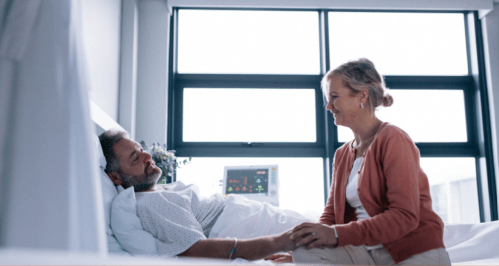 pancreatic cancer, hospital, husband in hospital, kidney transplant, kidney donation