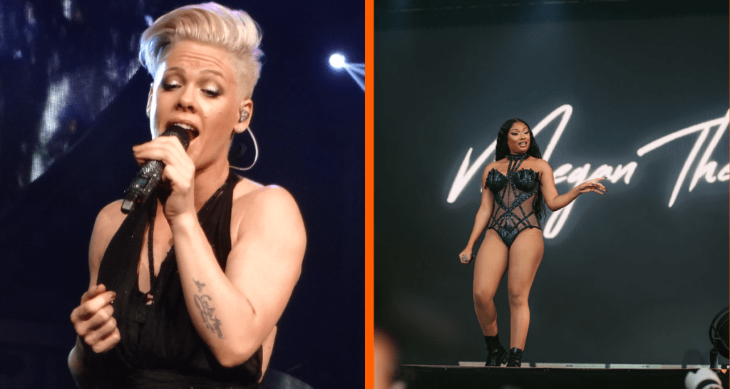 p!nk, singer p!nk, singer pink, megan thee stallion, meg the stallion