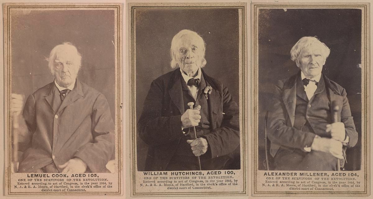 revolutionary war, revolutionary war veterans, revolutionary war soldiers, last men of revolutionary war, photographers Nelson and Roswell Moore