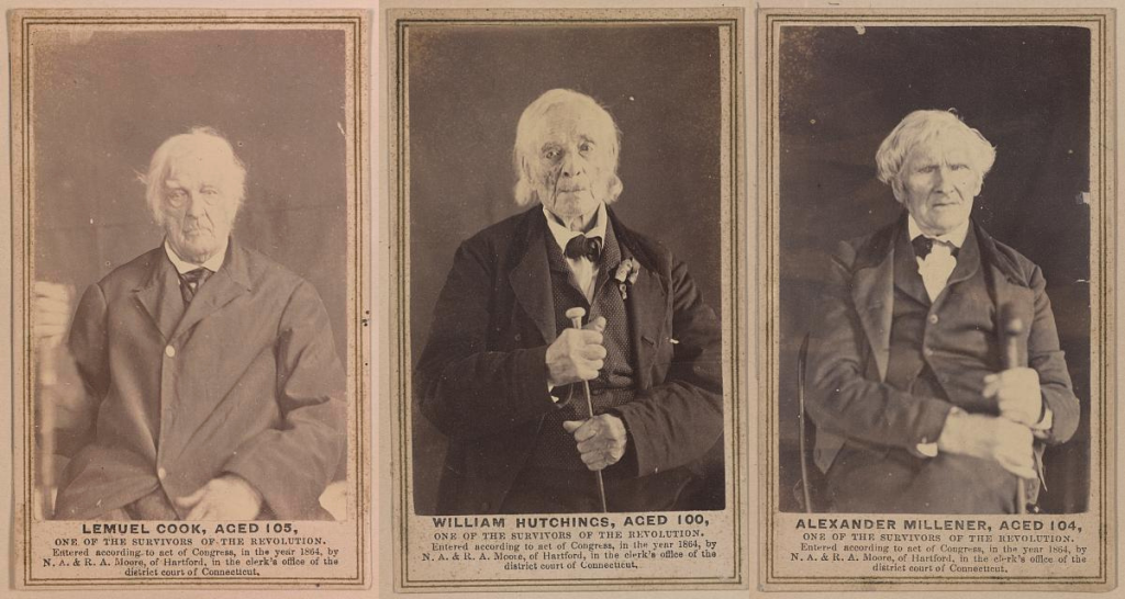 revolutionary war, revolutionary war veterans, revolutionary war soldiers, last men of revolutionary war, photographers Nelson and Roswell Moore