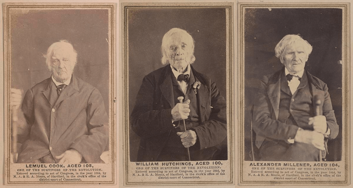 revolutionary war, revolutionary war veterans, revolutionary war soldiers, last men of revolutionary war, photographers Nelson and Roswell Moore