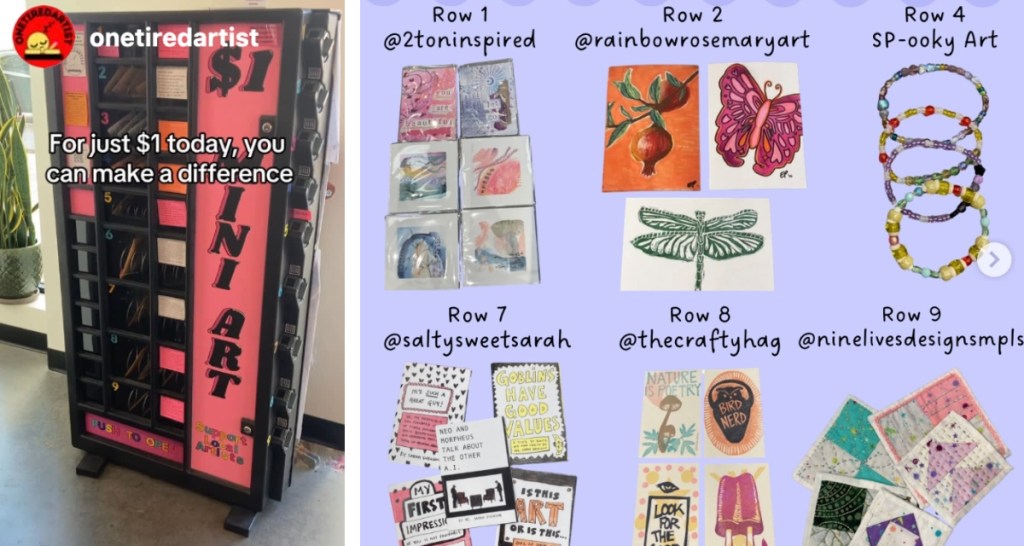minnesota, local art, art vending machine