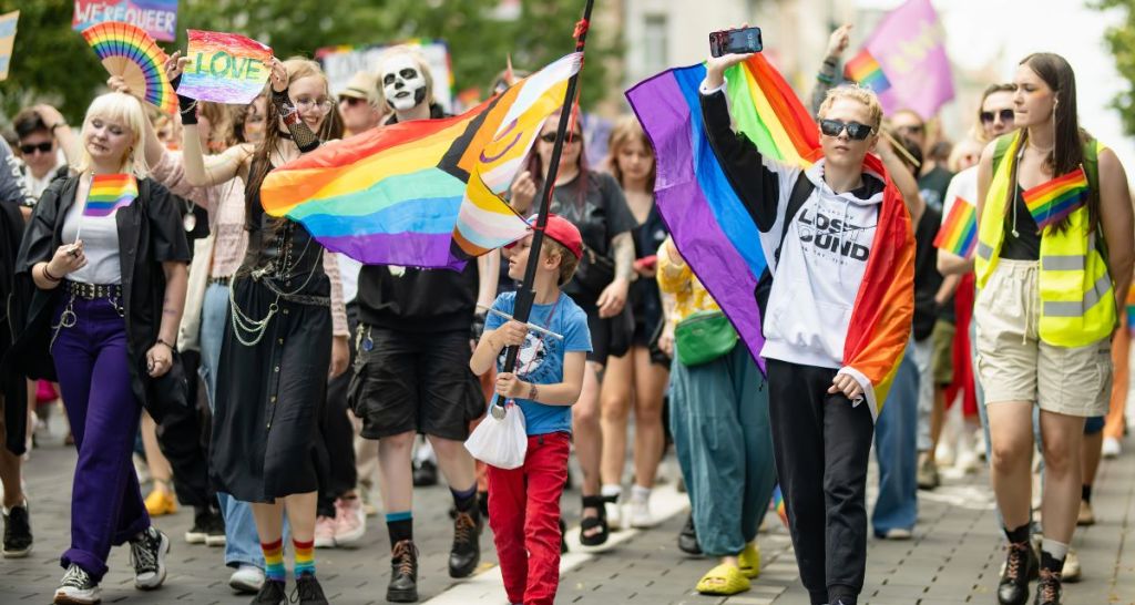 Pride, pride parade, Durham UK, miners