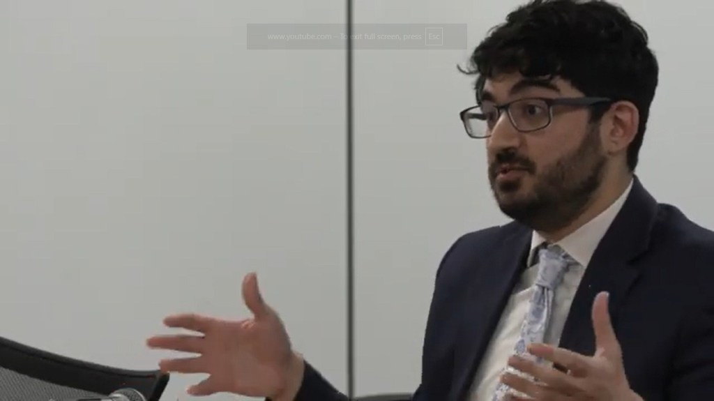 Daniel Speaking at people's hearing on immigration in Minnesota