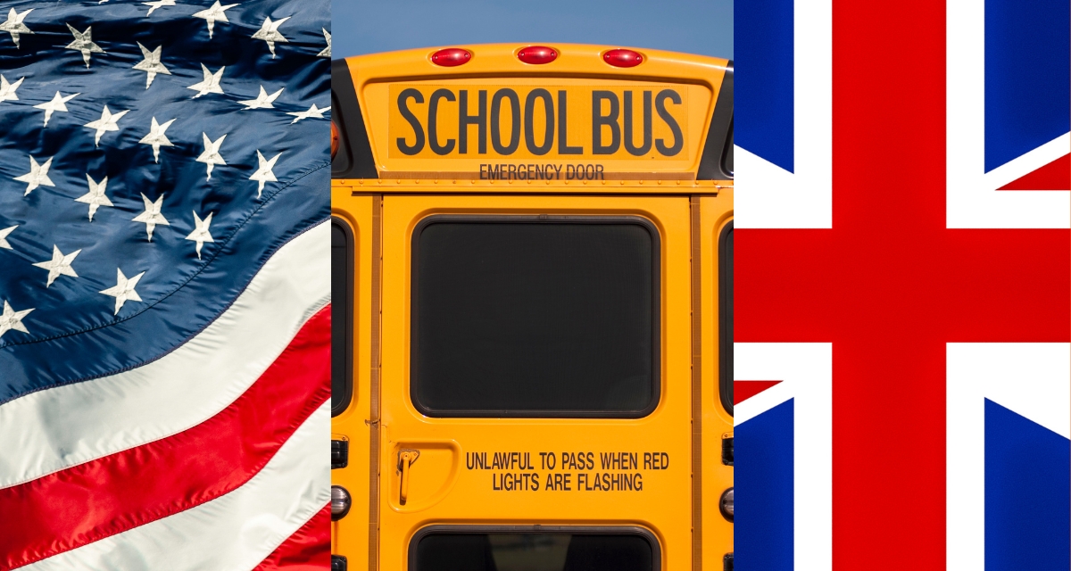 USA, FIFA, England, school busses, travel