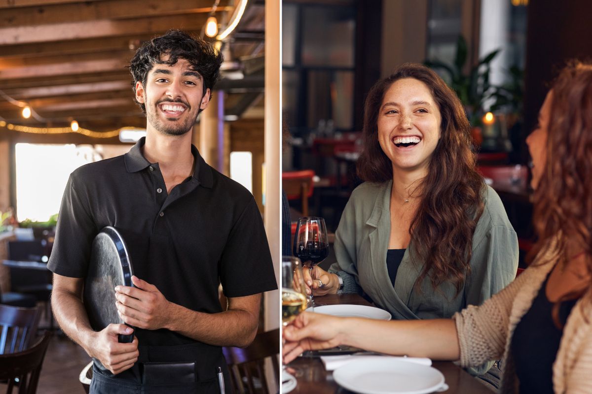 waiters, servers, bartenders, waitstaff, service workers, restaurants, eating out, jokes, humor, one liners, dad jokes, human connection, entertainment
