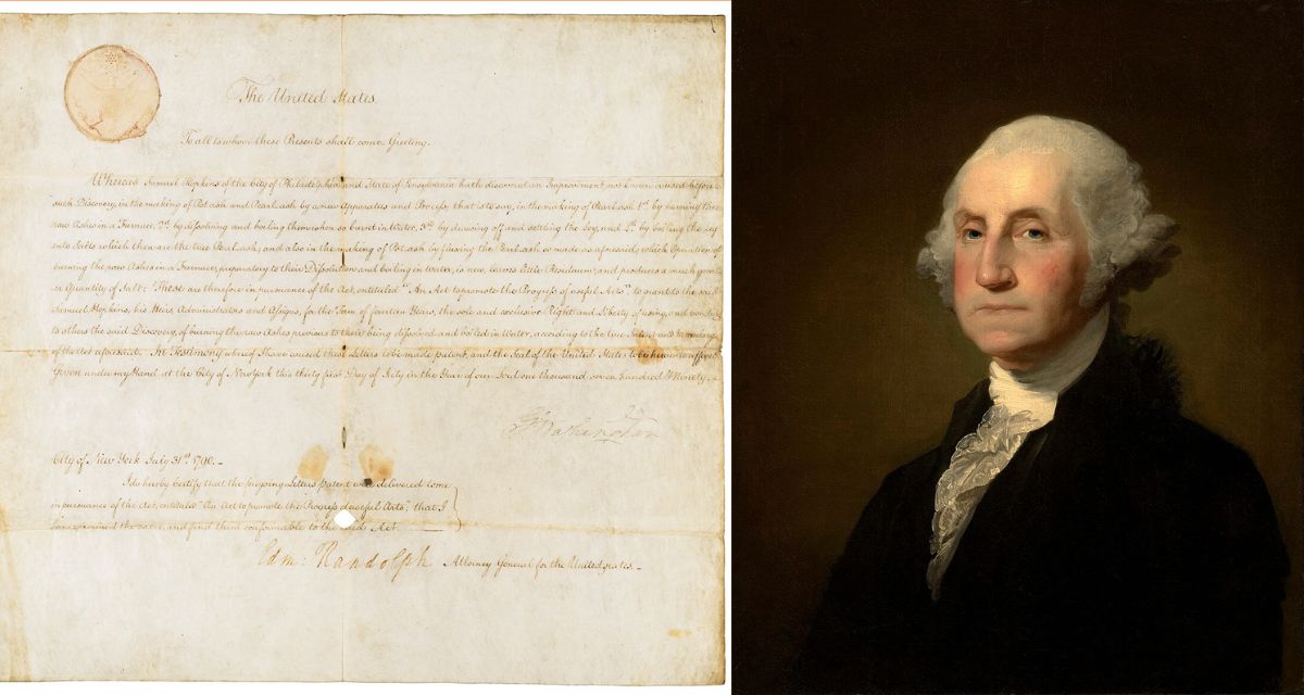 patent, patents, george washington, first patent, patent united states