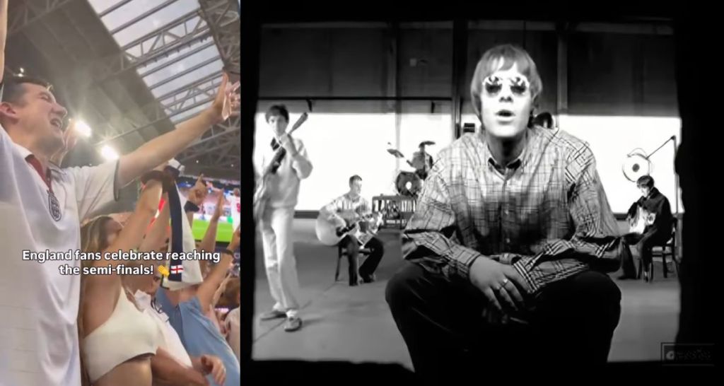 oasis, wonderwall, wonderwall world cup, england wonderwall, england world cup wonderwall