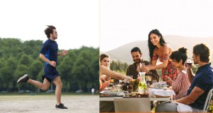 running, motion, luck, socializing, lifehack