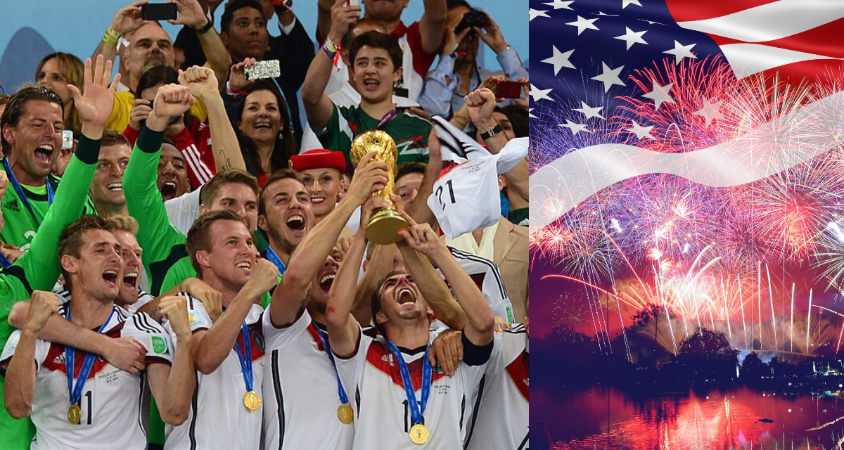 Germany, World Cup, 4th of July, fireworks, soccer