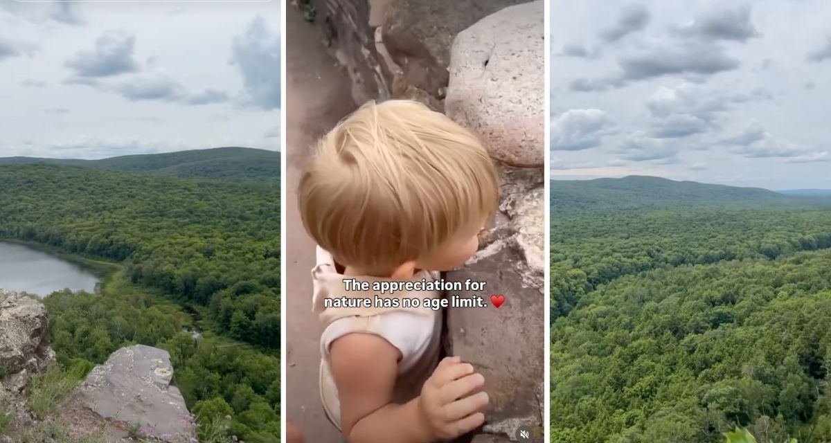 toddler, mountains, nature