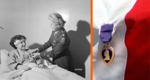 purple heart, purple heart medal, purple heart award, dorothy e. whitfield