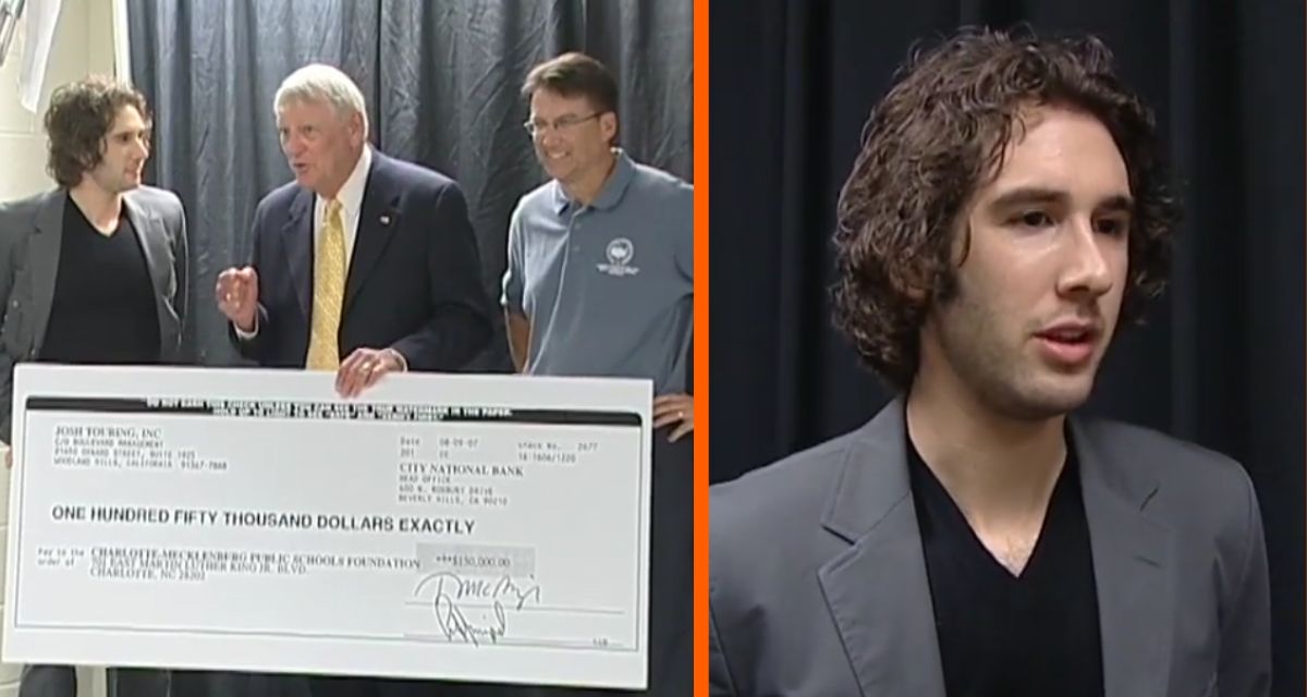 josh groban, singer josh groban, josh groban charity, josh groban donation, josh groban story