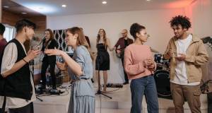 party, conversation, band, communication, boy and girl, small talk