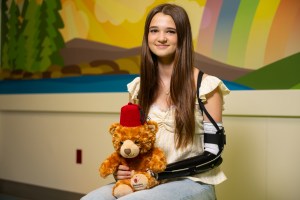 Shelby at Shriners Children's.