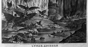 moon, lunar animals, life on moon, great moon hoax, great moon hoax of 1835