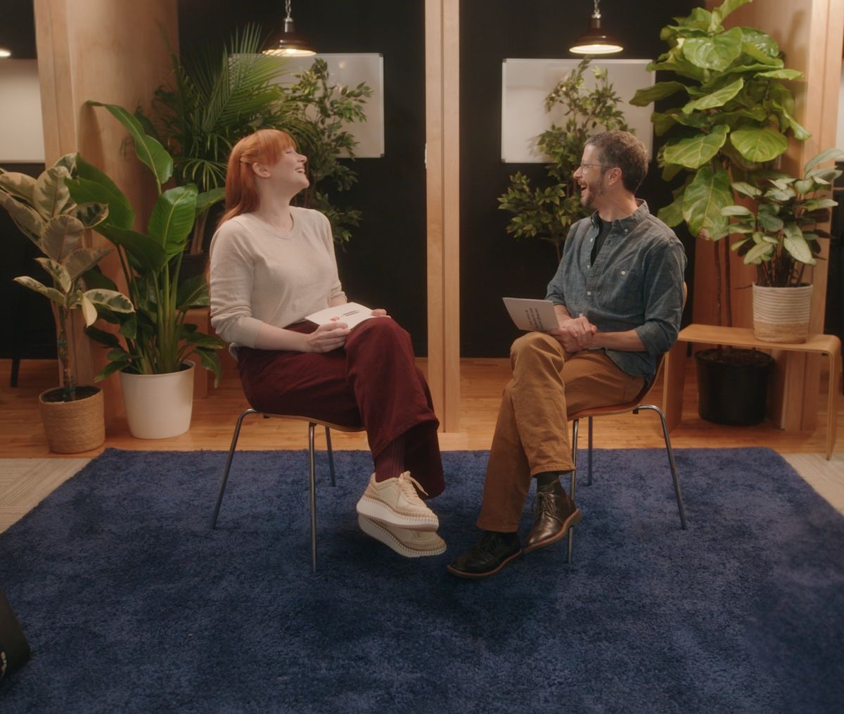 Bryce Dallas Howard reuniting with her favorite teacher, Mr. Scotch.