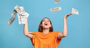 lotto winner, rich, jackpot, rich woman, woman with money