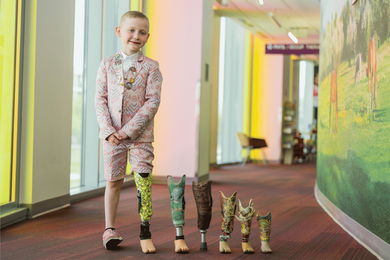 His parents weren't sure he'd be able to run. Now, he can't stand still.