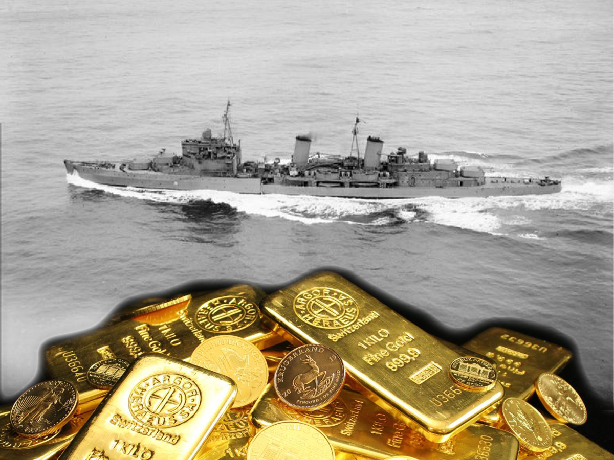 A WWII ship sank with 465 bars of gold. Almost 40 years later, a small salvage company did the ‘impossible.’