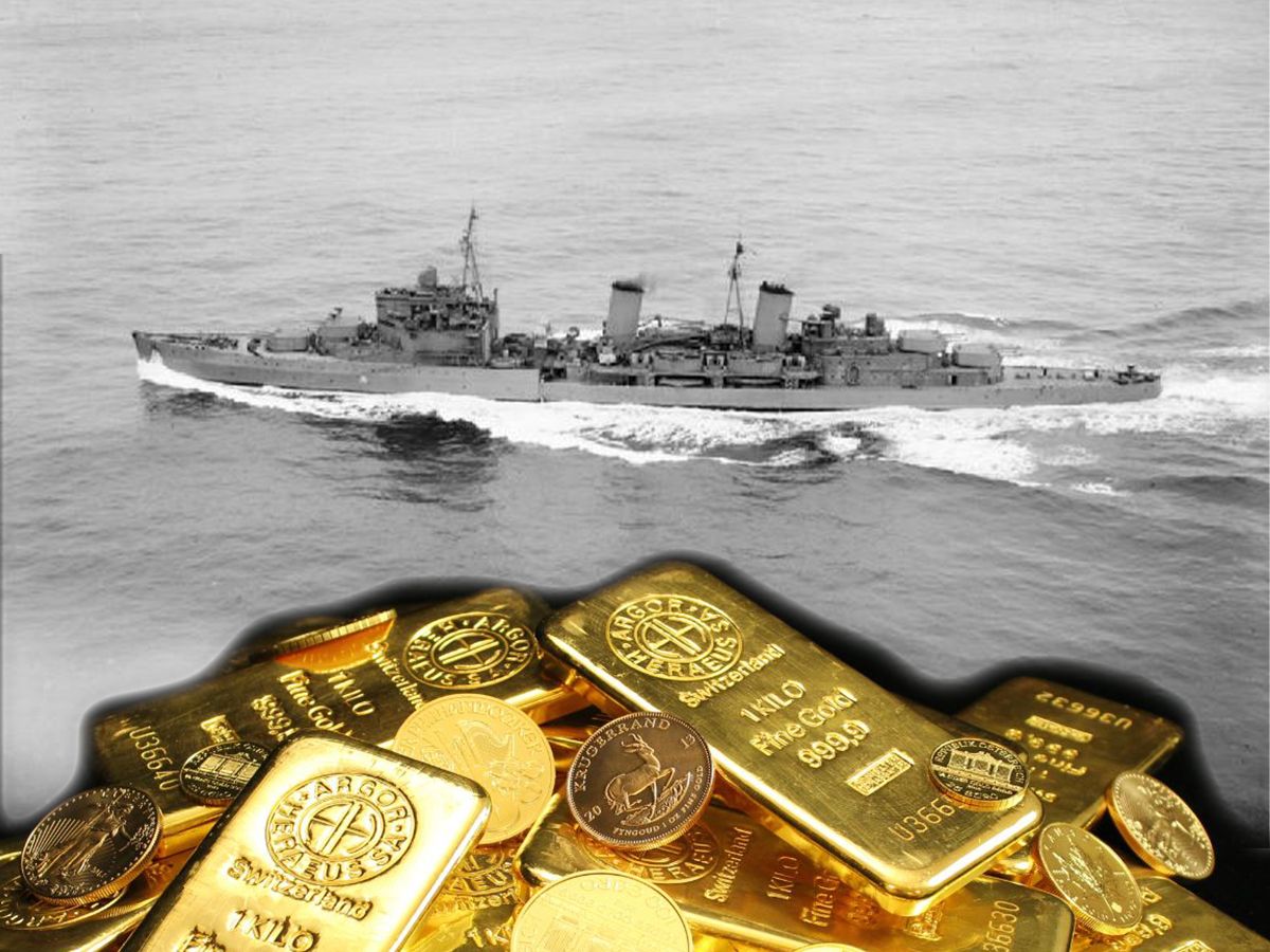 HMS Edinburgh, gold, WWII, history
