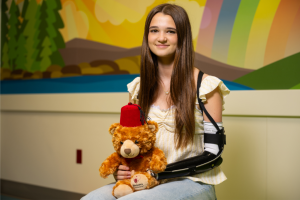 Shelby at Shriners Children's.