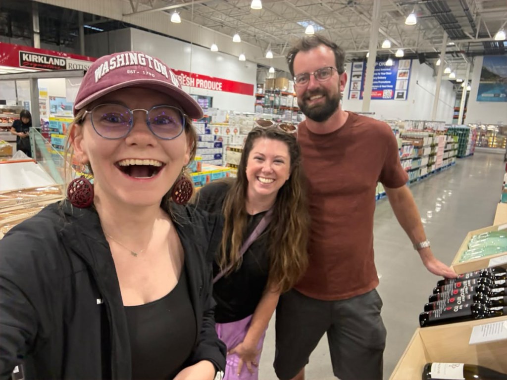 Costco shopping, warehouse store, birthday