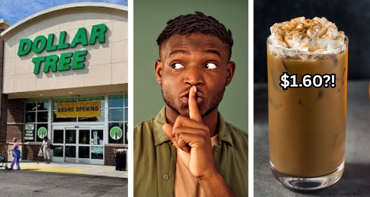 pumpkin spice latte, starbucks, dollar tree