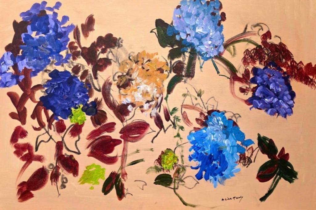 Alice McGinty, art, florals, elderly wisdom