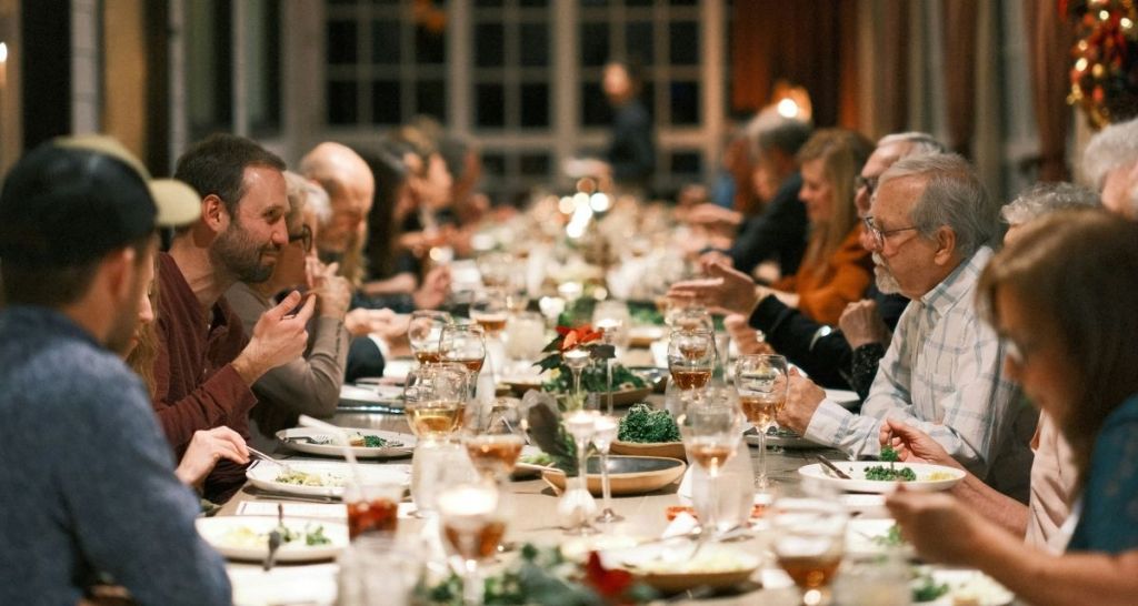 family, dinner, holiday gathering