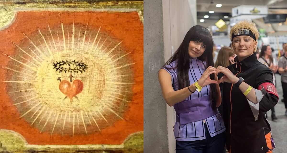 heart symbol, sacred heart, heart hands, cosplay, Comic Con