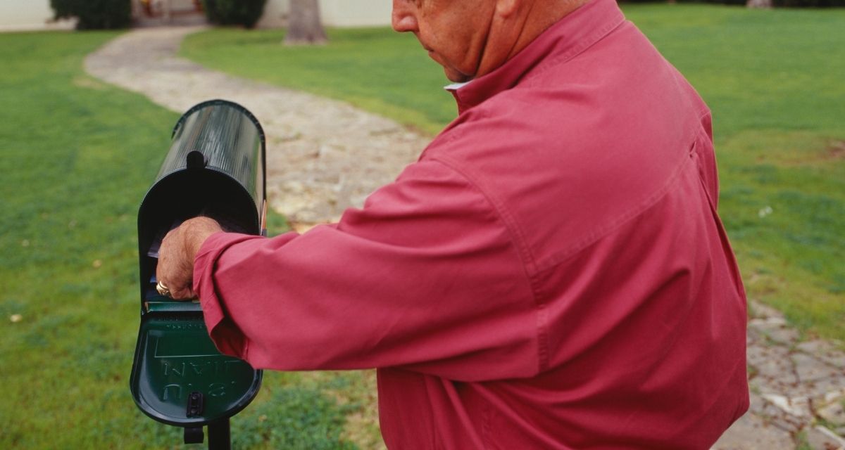 mail, mailbox, postcard, postal service