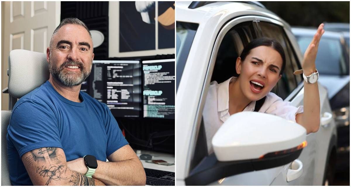 stress, woman, car, secular buddhist, noah rasheta