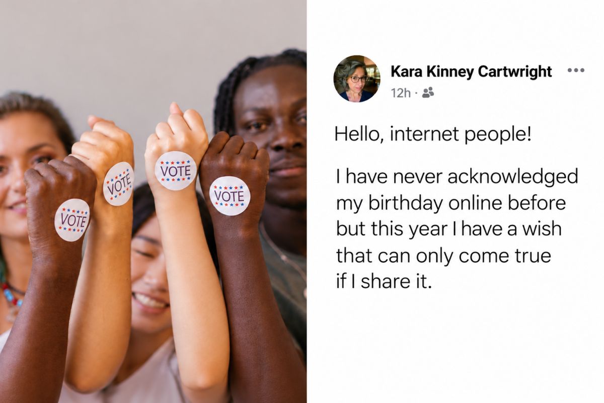 Kara Cartwright's birthday post