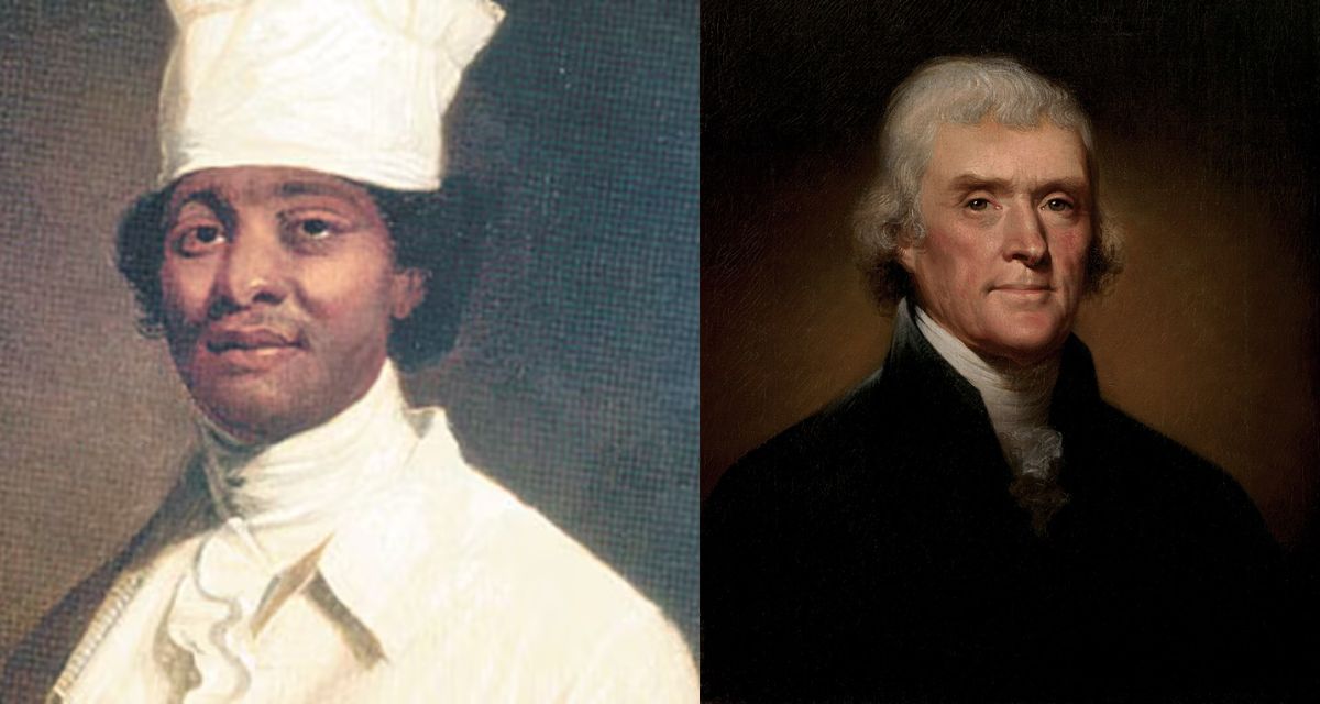 james hemings, chef james hemings, thomas jefferson, president thomas jefferson, thomas jefferson slave