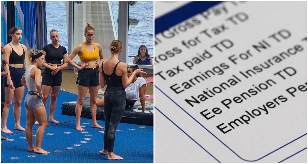 cruise employees, dancers, paycheck, rehearsal, ocean liner